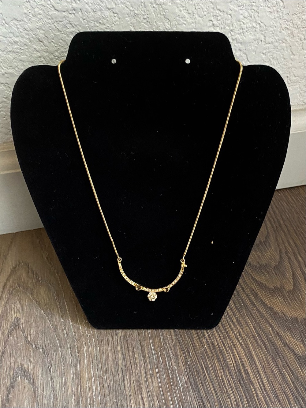 Gold-Tone Delicate Pendant Necklace